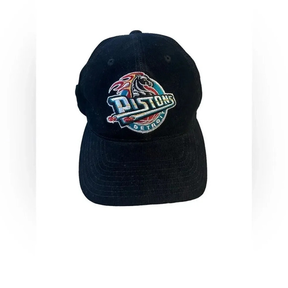Vintage Pistons Detroit Annco SnapBack Corduroy Hat - Picture 1 of 5